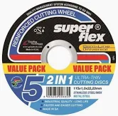 115x1.0 Steel Cutting Disc Slim 5Pack (COUNT) (SF)