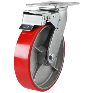 Castor 125mm H/D Swivel Plate Brake