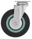 Castor 100mm G/Rubber Swivel Plate