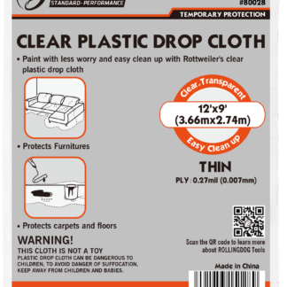 Drop Cloth Clear 2.7mx3.6m