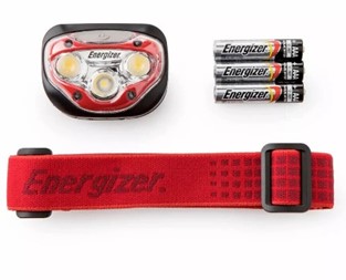 Energizer 300-Lumen Vision Headlight Red
