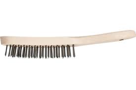 Scratch brush HBU 5 rows steel wire dia. 0.35 mm