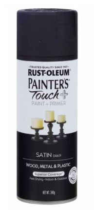 Spray Rustoleum - Satin Black 340g