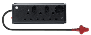 Multiplug 6Way Black