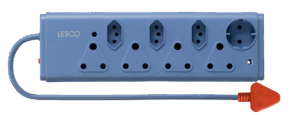 Multiplug 8Way Red Plug Blue