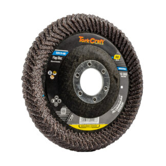 Flap Disc Round Edge A/O 115mm 40 Grit (Tork Craft)