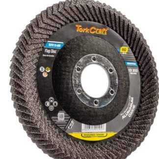 Flap Disc Round Edge A/O 115mm 80 Grit (Tork Craft)