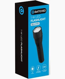 SWITCHED Flashlight 65 Lumen - Black