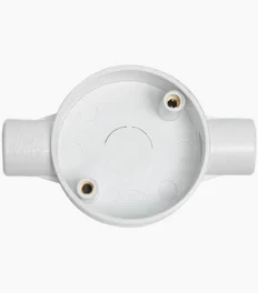 Conduit 20mm 2 Way PVC Box