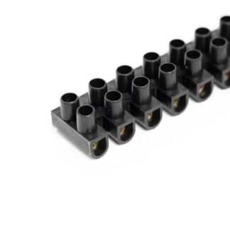 12-Way Polypropylene Strip Connector (6A/12W Black)