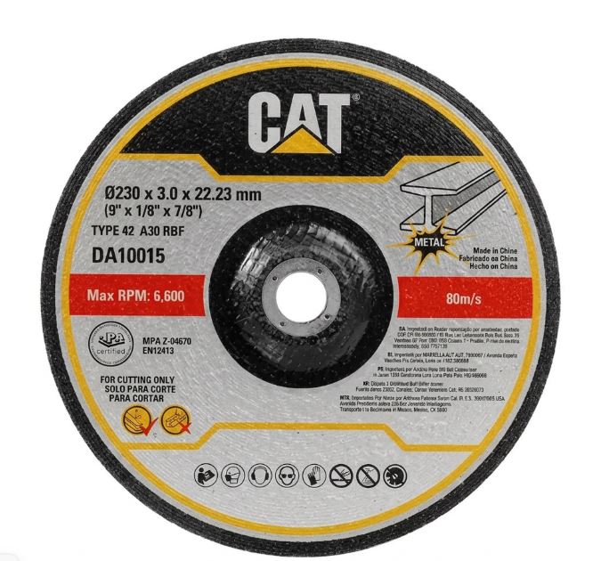 Cutting Disc 230mm x 2mm x 22.2mm 5pcs CAT