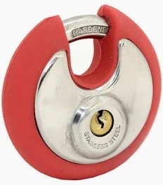 Padlock Discus 70mm Red