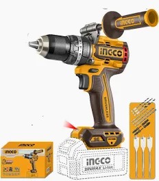 INGCO Cordless Impact Drill 96Nm 20V with Auxiliary handle (Tool only)